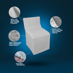 Seal Skin patio fabric with seal-tec technology, 100% waterproof, tie downs, drawstring, elastic hem