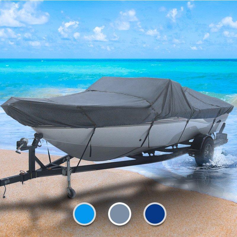 ocean blue seal skin boat cover ofering 3 different colors Navy blue , ocean blue , grey