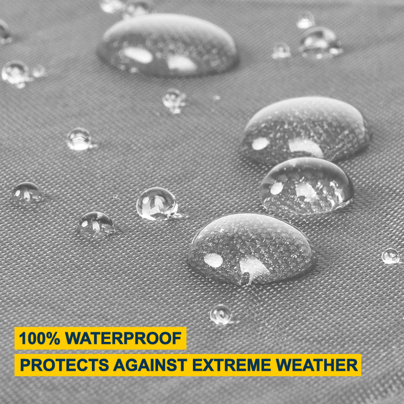 light gray color ,100% waterproof , protects against extreme weather