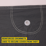 Seal Skin 5 Layer, reinforced grommets, used to secure cover from theft