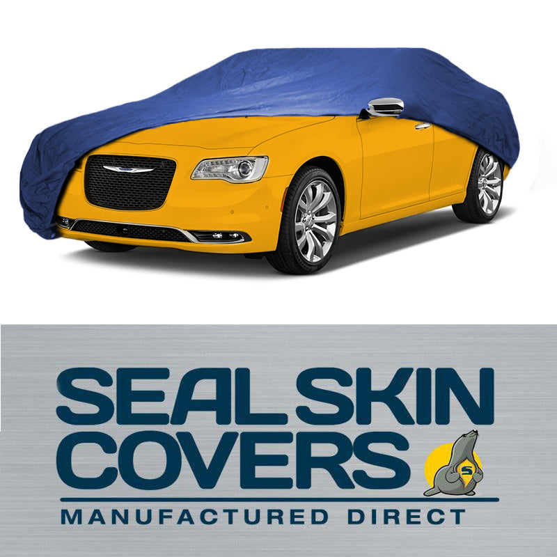 Seal Skin supreme Blue car cover on chrysler car