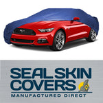 Seal Skin supreme Blue car cover on ford car