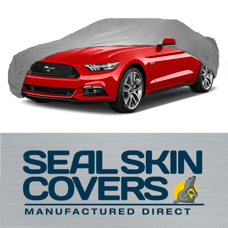 Seal Skin supreme Silver car cover on ford car